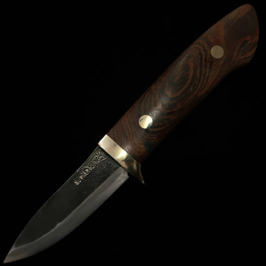 Takeda Hamono TAKEDA Forgeron de Bitchu, œuvre de Moriyama Masasaku, couteau fixe, bois violet Tagayasan