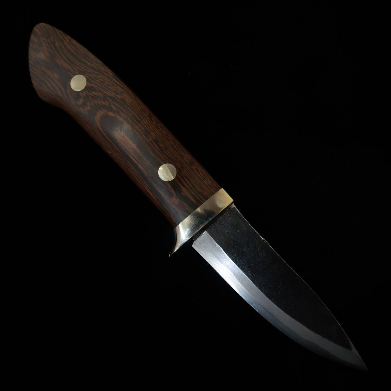 武田刃物TAKEDA　備中手打ち鍛冶 守屋正作 シースナイフ ムラサキタガヤサン