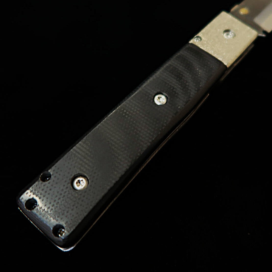 TAKEDA Cutelaria Forjado à Mão Bitchu Inagaki Fumio Faca Dobrável Special Lock Linen Micarta