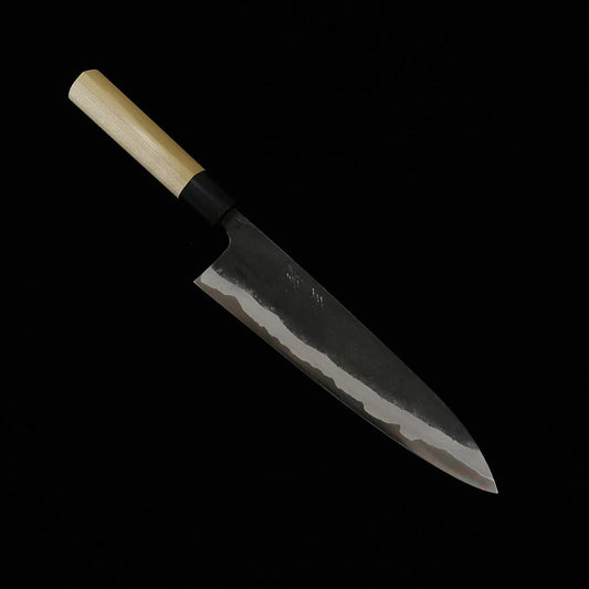 MIURA Gyuto Aço Azul #2 Acabamento Preto Cabo de Magnólia e Búfalo (180/210mm)