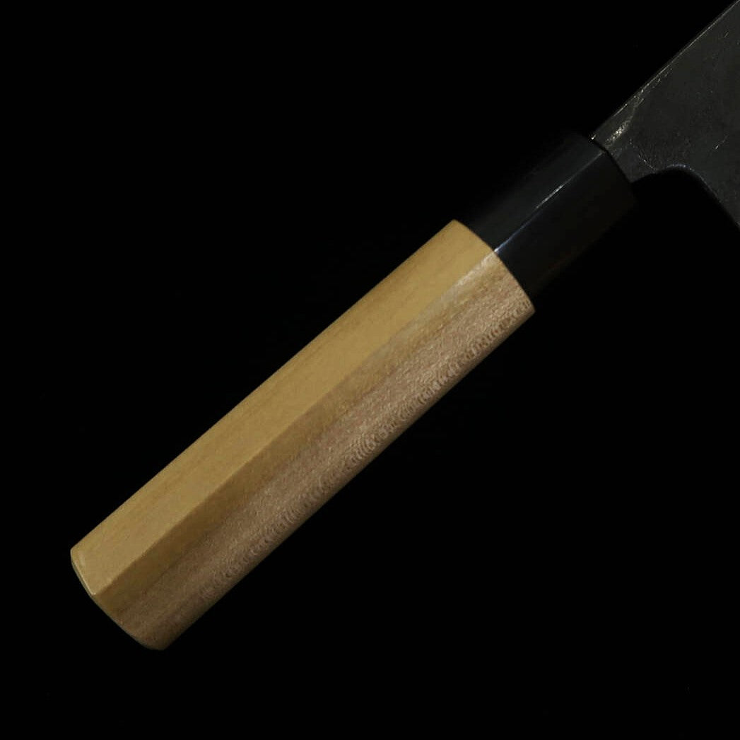 MIURA Gyuto Aço Azul #2 Acabamento Preto Cabo de Magnólia e Búfalo (180/210mm)