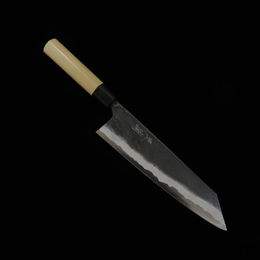 MIURA Kiritsuke Gyuto aço Aogami nº 2, forjado à mão, cabo em madeira de magnólia com reforço de chifre de búfalo (210mm)