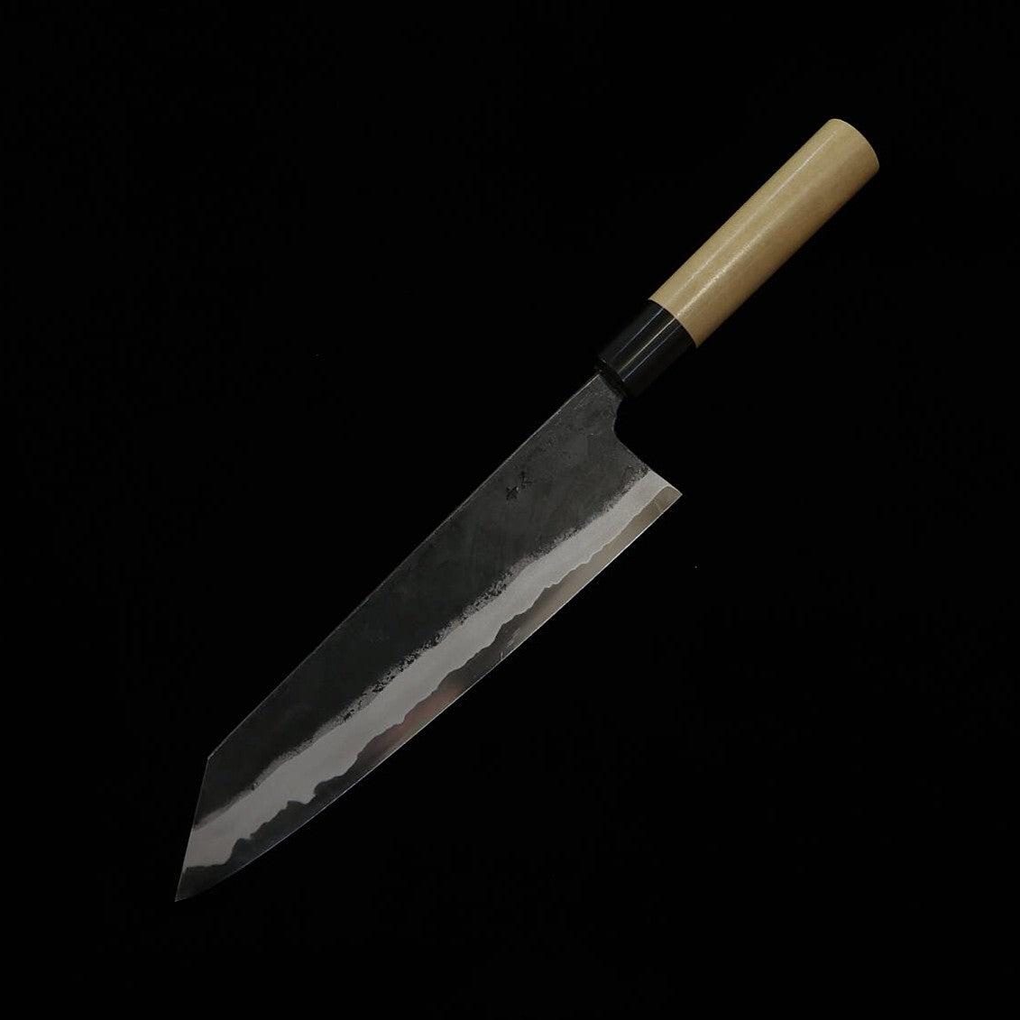 MIURA Kiritsuke Gyuto aço Aogami nº 2, forjado à mão, cabo em madeira de magnólia com reforço de chifre de búfalo (210mm)
