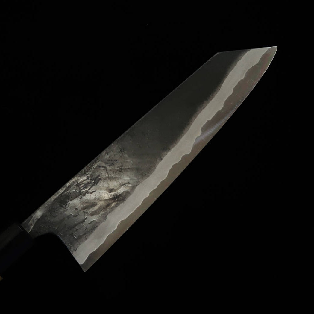 MIURA Kiritsuke Gyuto aço Aogami nº 2, forjado à mão, cabo em madeira de magnólia com reforço de chifre de búfalo (210mm)