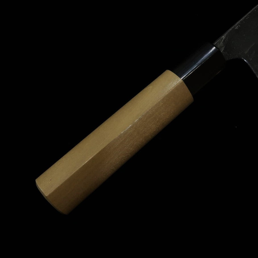 MIURA Kiritsuke Gyuto aço Aogami nº 2, forjado à mão, cabo em madeira de magnólia com reforço de chifre de búfalo (210mm)