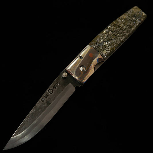 Takeda Hamono TAKEDA Forgeron de Bitchu, œuvre de Fumio Inagaki, couteau pliant liner lock, résine B