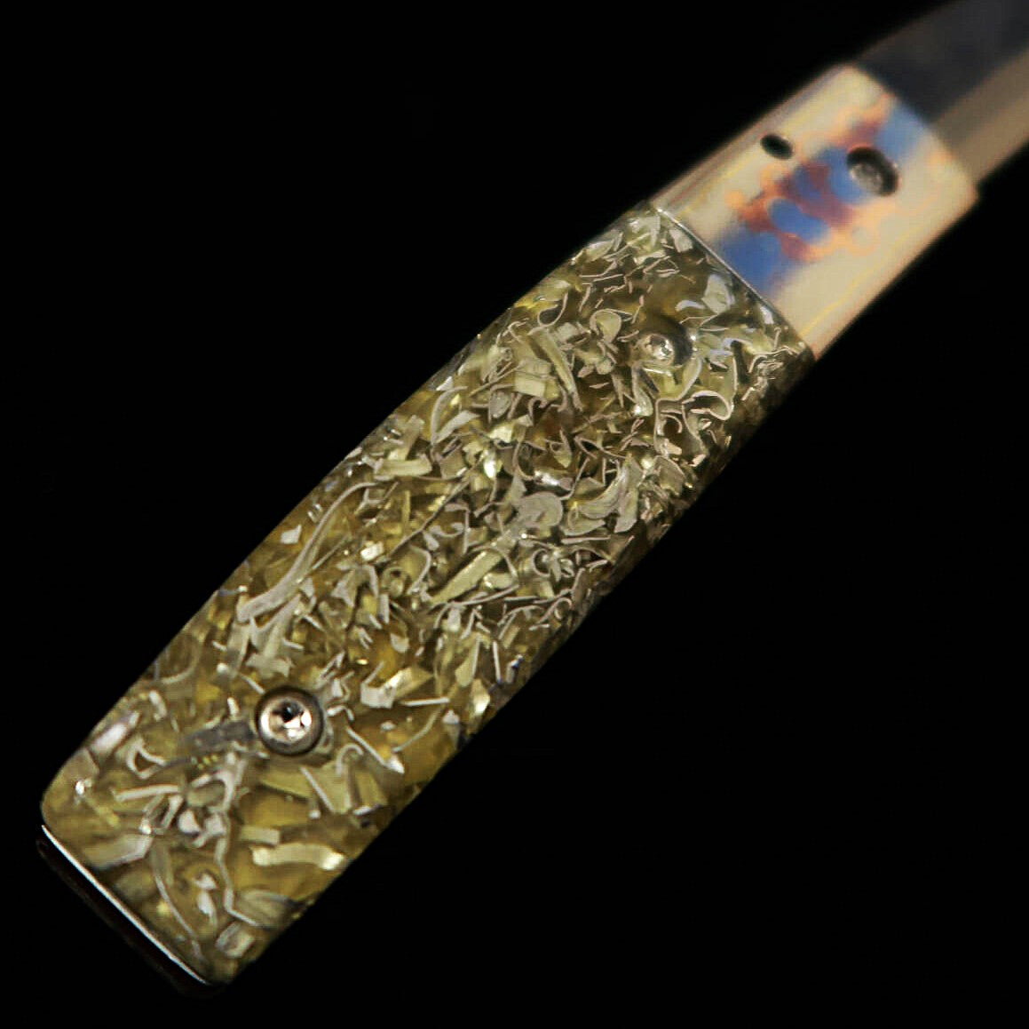 Takeda Hamono TAKEDA Forgeron de Bitchu, œuvre de Fumio Inagaki, couteau pliant liner lock, résine B