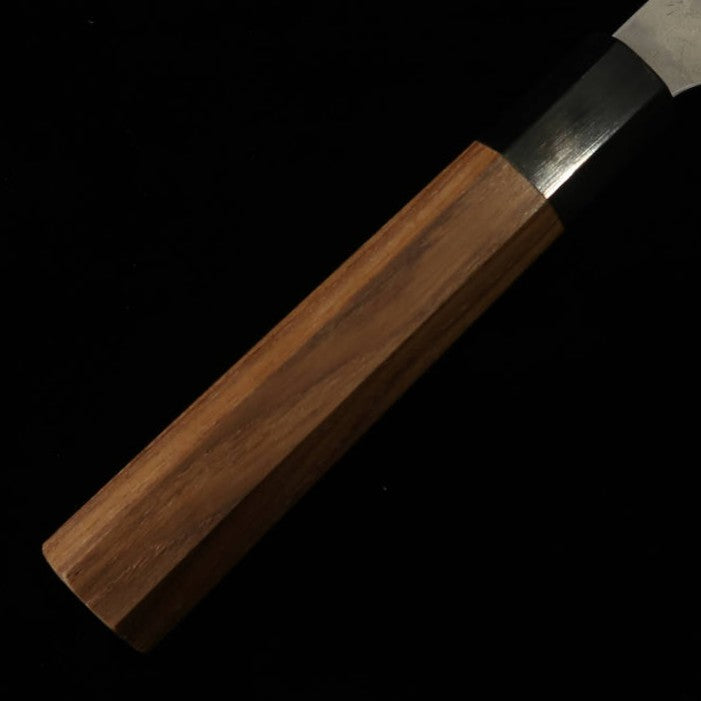 NIGARA Petty Aogami Super, finition polie martelée, manche en teck (120/150mm)