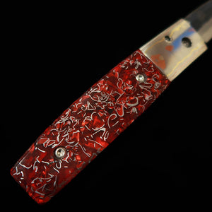 TAKEDA Cutelaria Bitchu Forja Manual por Fumio Inagaki Faca Dobrável Liner Lock Resina A