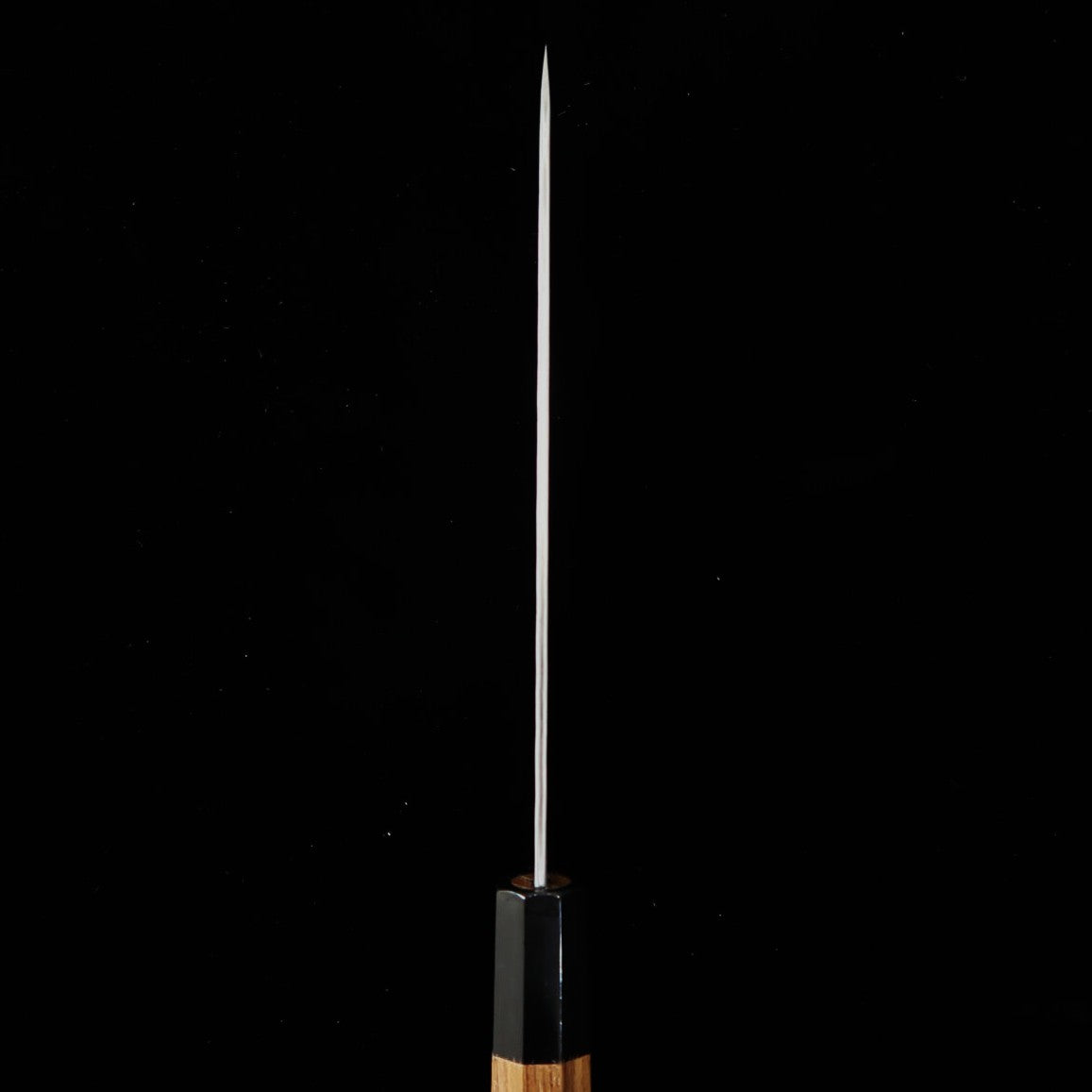 NIGARA Petty Aogami Super, finition polie martelée, manche en teck (120/150mm)