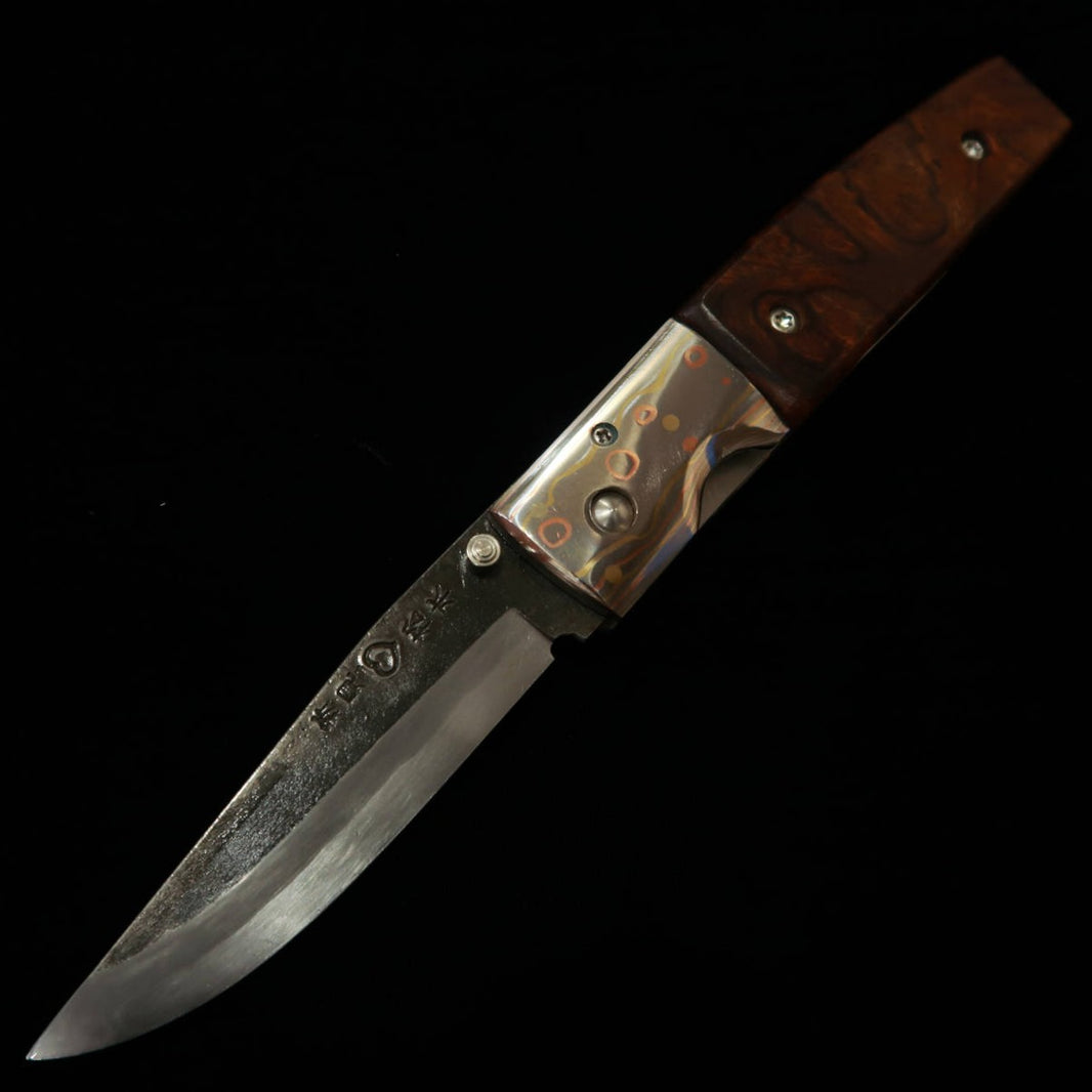 Takeda Hamono TAKEDA Forgeron de Bitchu, œuvre de Fumio Inagaki, couteau pliant liner lock Ironwood