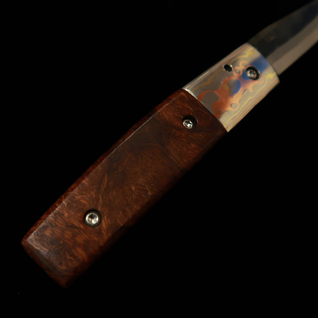 Takeda Hamono TAKEDA Forgeron de Bitchu, œuvre de Fumio Inagaki, couteau pliant liner lock Ironwood