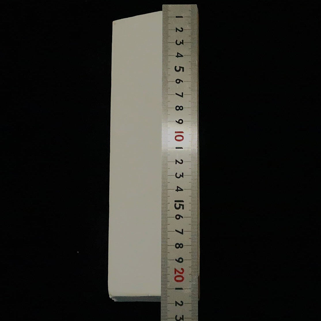 Pedra de amolar natural Mikawa Shiro-Nagura, nagura média grande, 64×212×54 mm