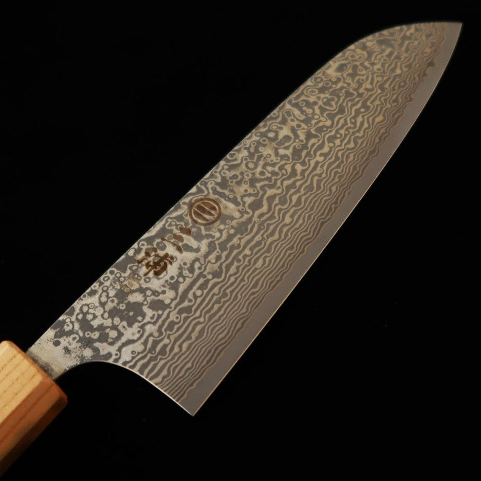 三浦MIURA 三徳 SGSTRIX ダマスカス 紫檀欅口八角柄（165mm）