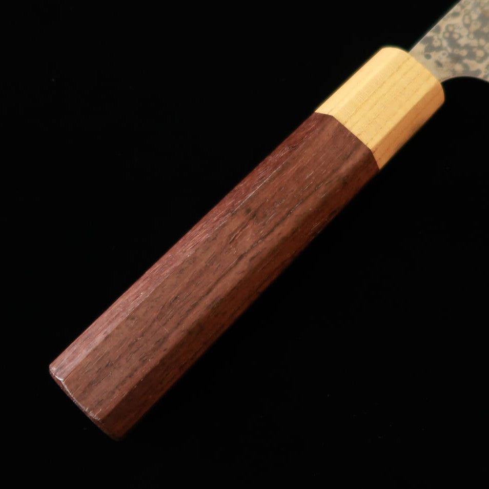 三浦MIURA 三徳 SGSTRIX ダマスカス 紫檀欅口八角柄（165mm）