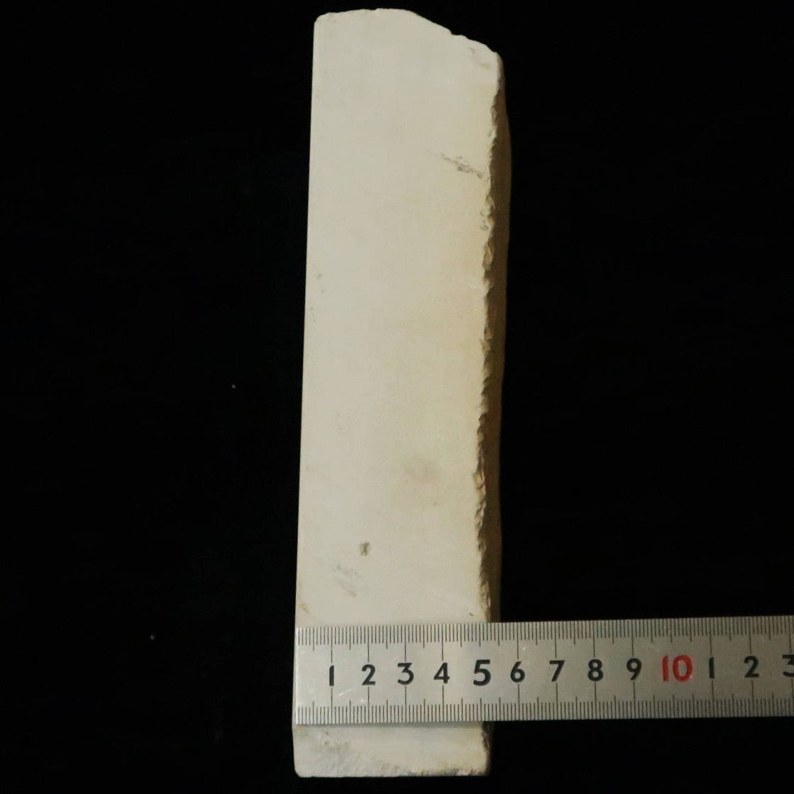Pedra de amolar natural Mikawa Shiro-Nagura, nagura média grande, 64×212×54 mm