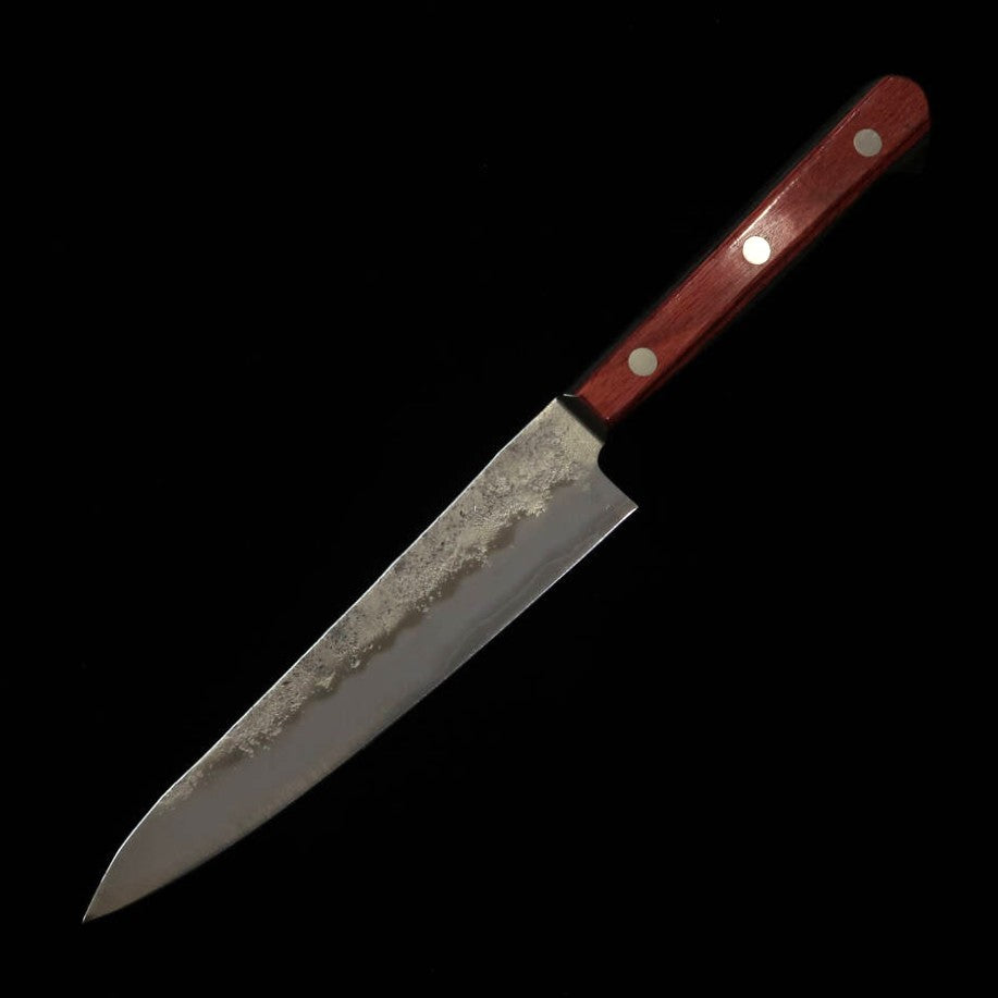 Petty MIURA Ginsan acabado Nashiji mango rojo (135mm)