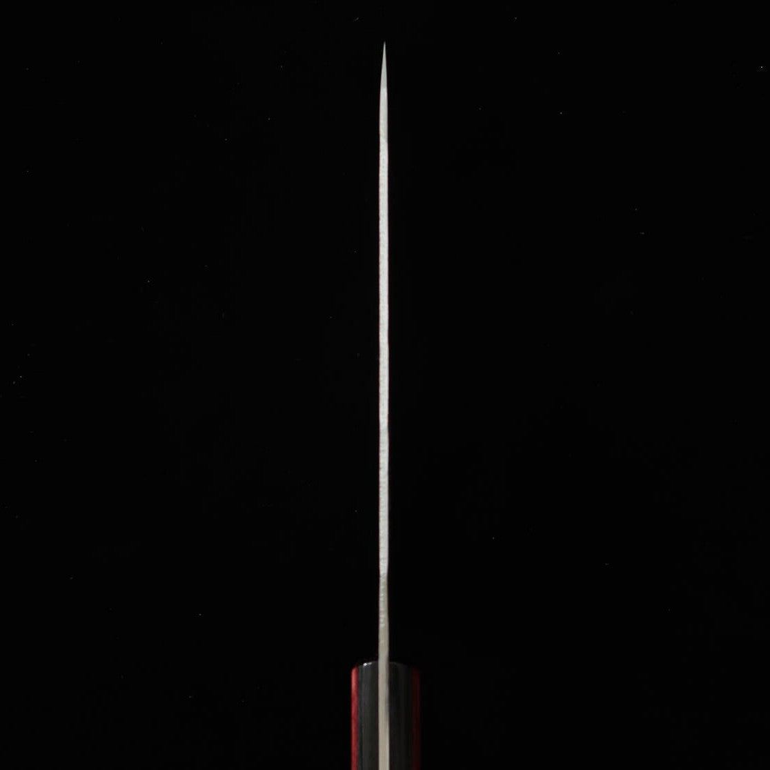 三浦 MIURA ペティ 銀紙三号 梨地 レッドハンドル (135mm)