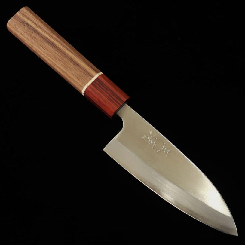 三浦 MIURA 小出刃 モリブデン鋼 紫檀柄（120mm）