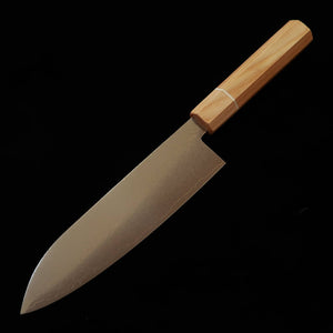 V.ROAD  濃州正恒作 Nosyu Masatsune 三徳 VG10 全面ダマスカス 積層強化合板柄 白×白（180mm）