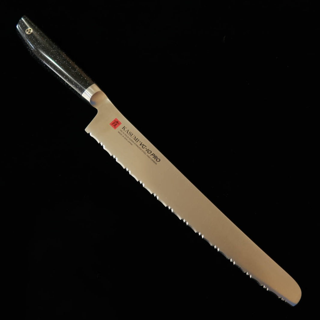 SUMIKAMA – Kasumi VG10 PRO, couteau à pain, manche en marbre artificiel n°56025 (250 mm)