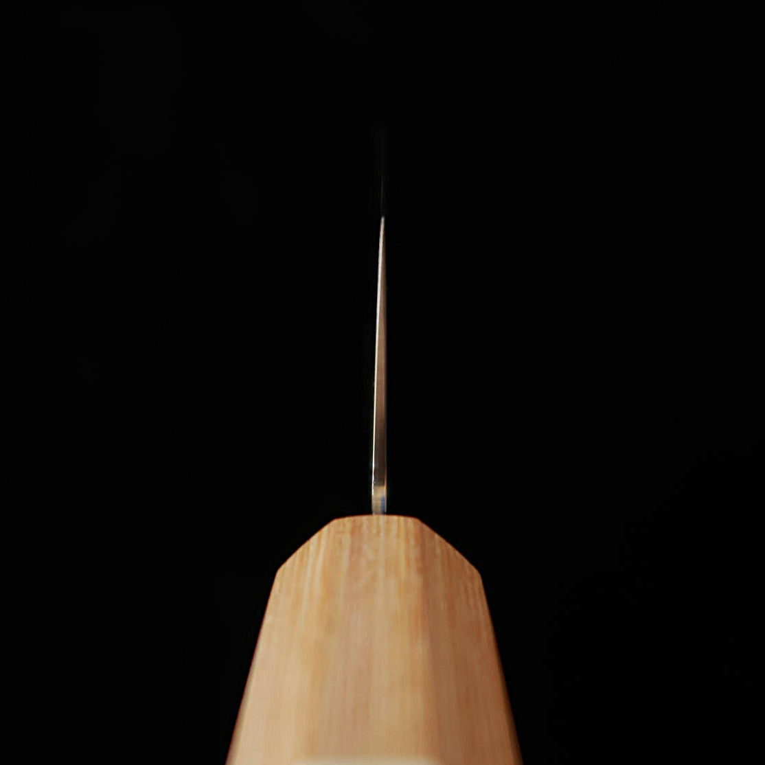 V.ROAD  濃州正恒作 Nosyu Masatsune 三徳 VG10 全面ダマスカス 積層強化合板柄 白×白（180mm）