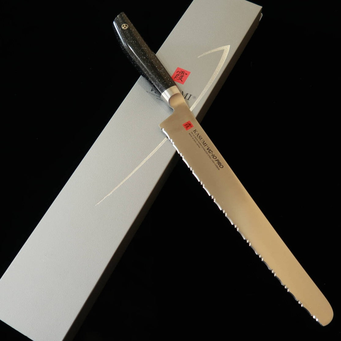 スミカマ 霞 VG10 PRO パン切り 人工大理石柄 No.56025（250mm）