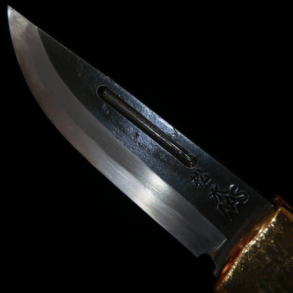 TAKEDA Cutlerie – Forgeron artisanal de Bitchū, œuvre de Fumio Inagaki – Couteau pliant à verrouillage arrière, Mammouth blanc