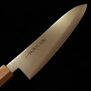 V.ROAD  濃州正恒作 Nosyu Masatsune  牛刀 VG10 全面ダマスカス 積層強化合板柄 白×白（210mm）