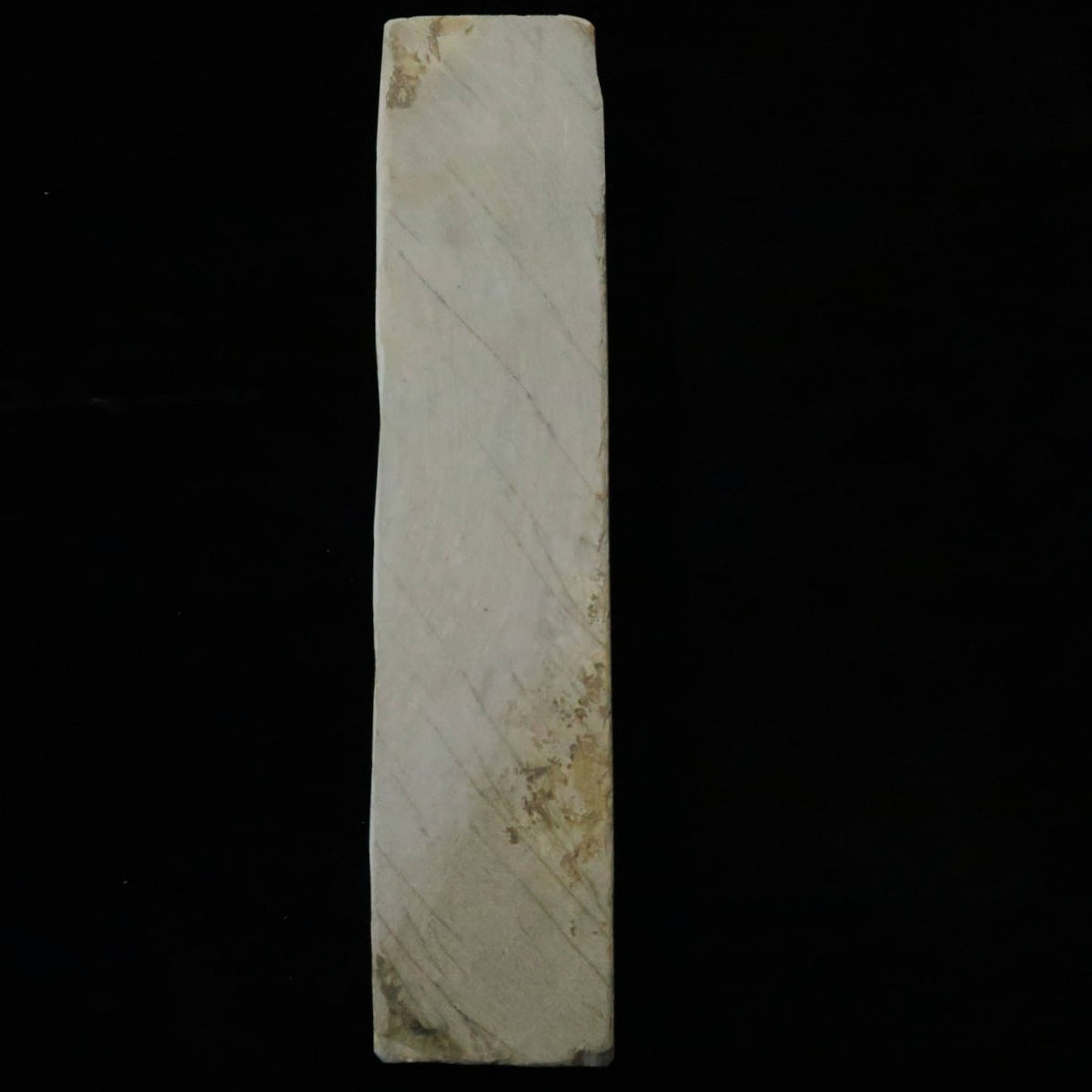 Pedra de amolar natural Nakayama Aoto, cor mizu-asagi, formato tipo “san”, 45 × 206 × 45 mm