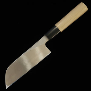 MIURA biselador acero japonés, mango redondo de magnolia con virola de cuerno de búfalo (60-135 mm)