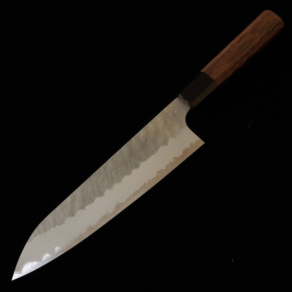 NIGARA Hamono Nigara Gyuto Aogami Super Hammered Wenge Octagonal Handle (210-270mm)
