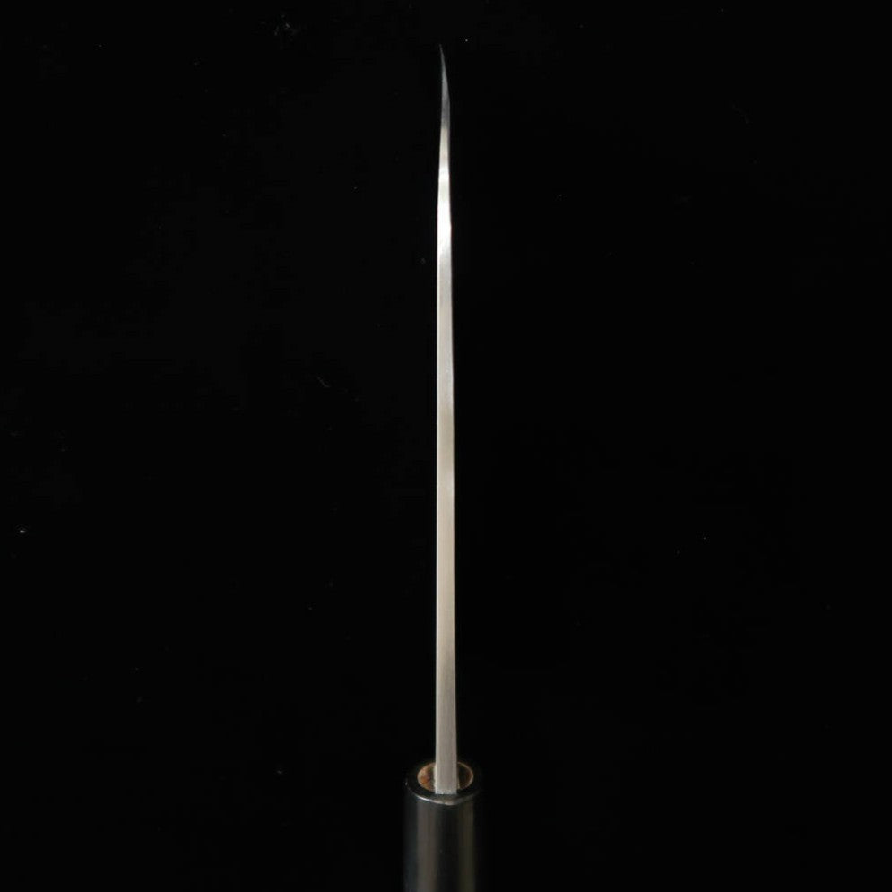 MIURA biselador acero japonés, mango redondo de magnolia con virola de cuerno de búfalo (60-135 mm)