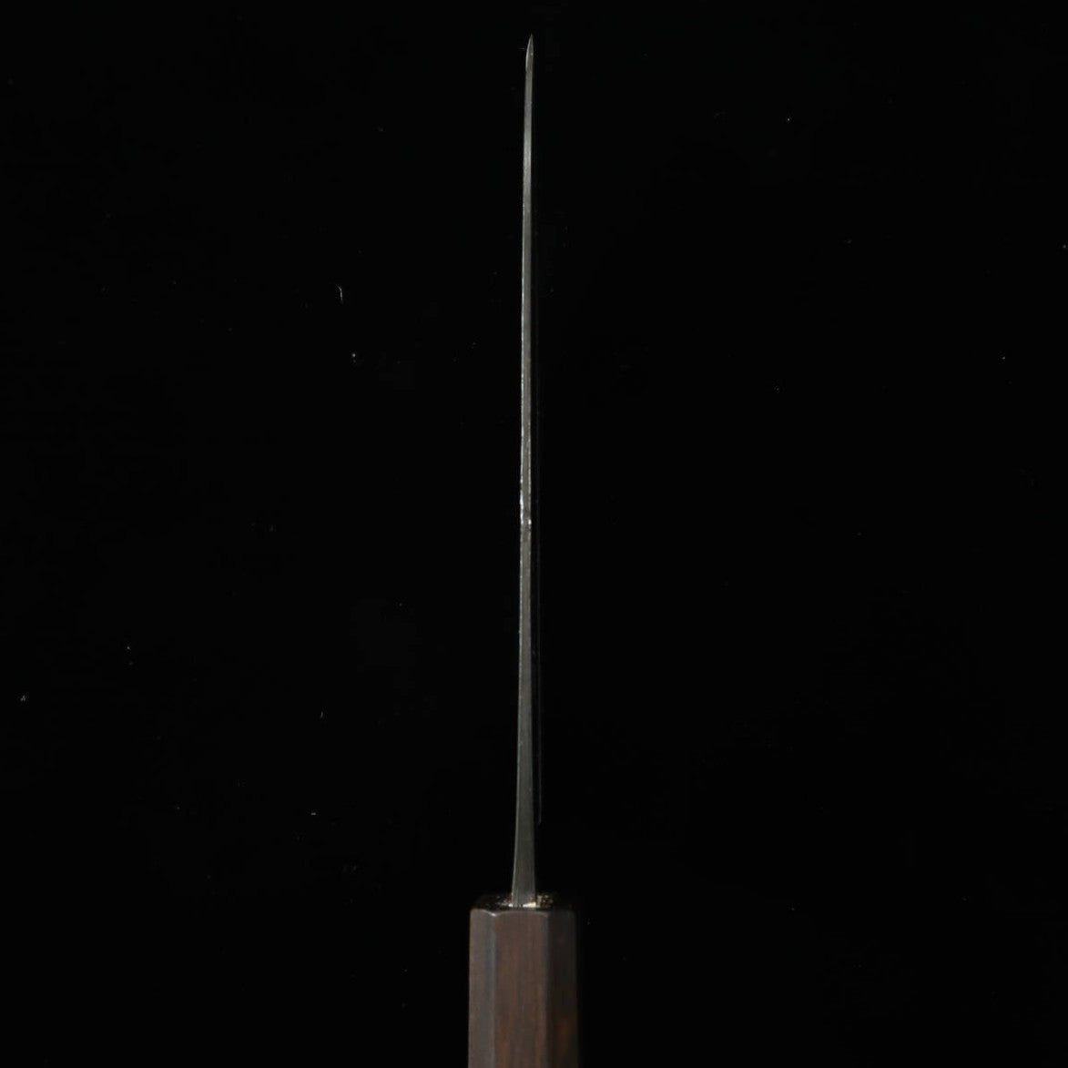 三浦MIURA 三徳 村雨 青紙二号 黒打ち 胡桃八角柄（165mm）