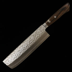 MIURA Miura Kokuryu nakiri VG10 Damasco mango de fresno marrón (170 mm)