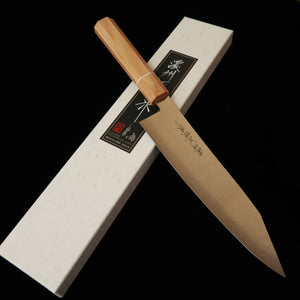 V.ROAD  濃州正恒作 Nosyu Masatsune 切付 VG10 全面ダマスカス 積層強化合板柄 白×白（180/210mm）