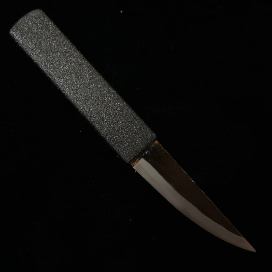 TAKEDA Cutlery forja manual de Bitchū, pequena faca laqueada especial preta