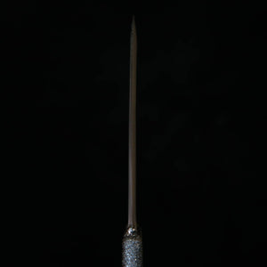 TAKEDA Cutlery forja manual de Bitchū, pequena faca laqueada especial preta