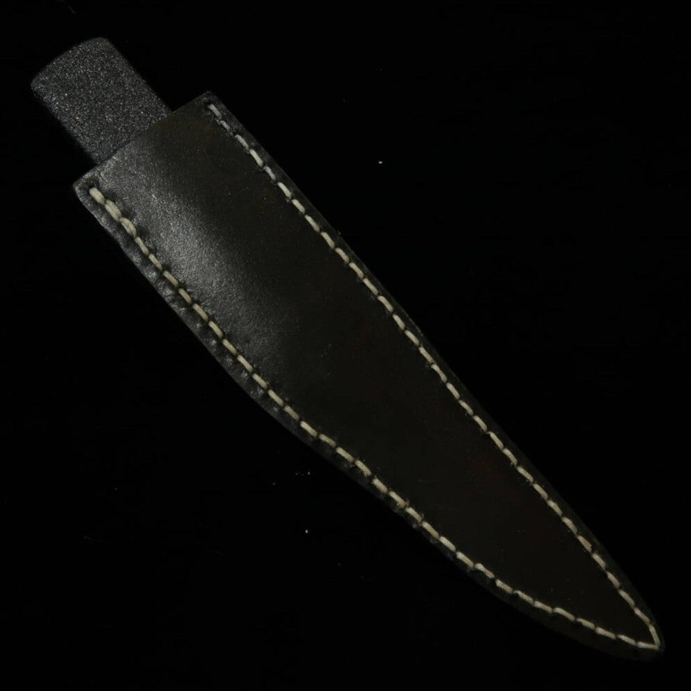 TAKEDA Cutlery forja manual de Bitchū, pequena faca laqueada especial preta