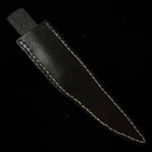 TAKEDA Cutlery forja manual de Bitchū, pequena faca laqueada especial preta