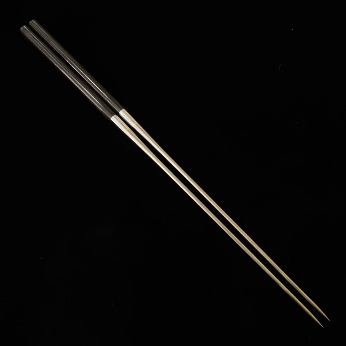 Hashi Longo para Tempurá AMENOMA de Titânio Puro com Cabo de Ébano (240mm)