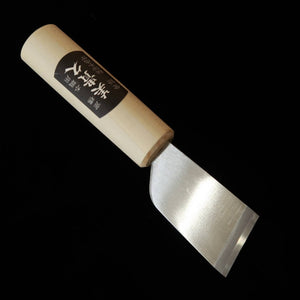 池内刃物 IKEUCHI 皮断包丁 青紙二号 美貴久作 磨き 斜刃 (36mm)
