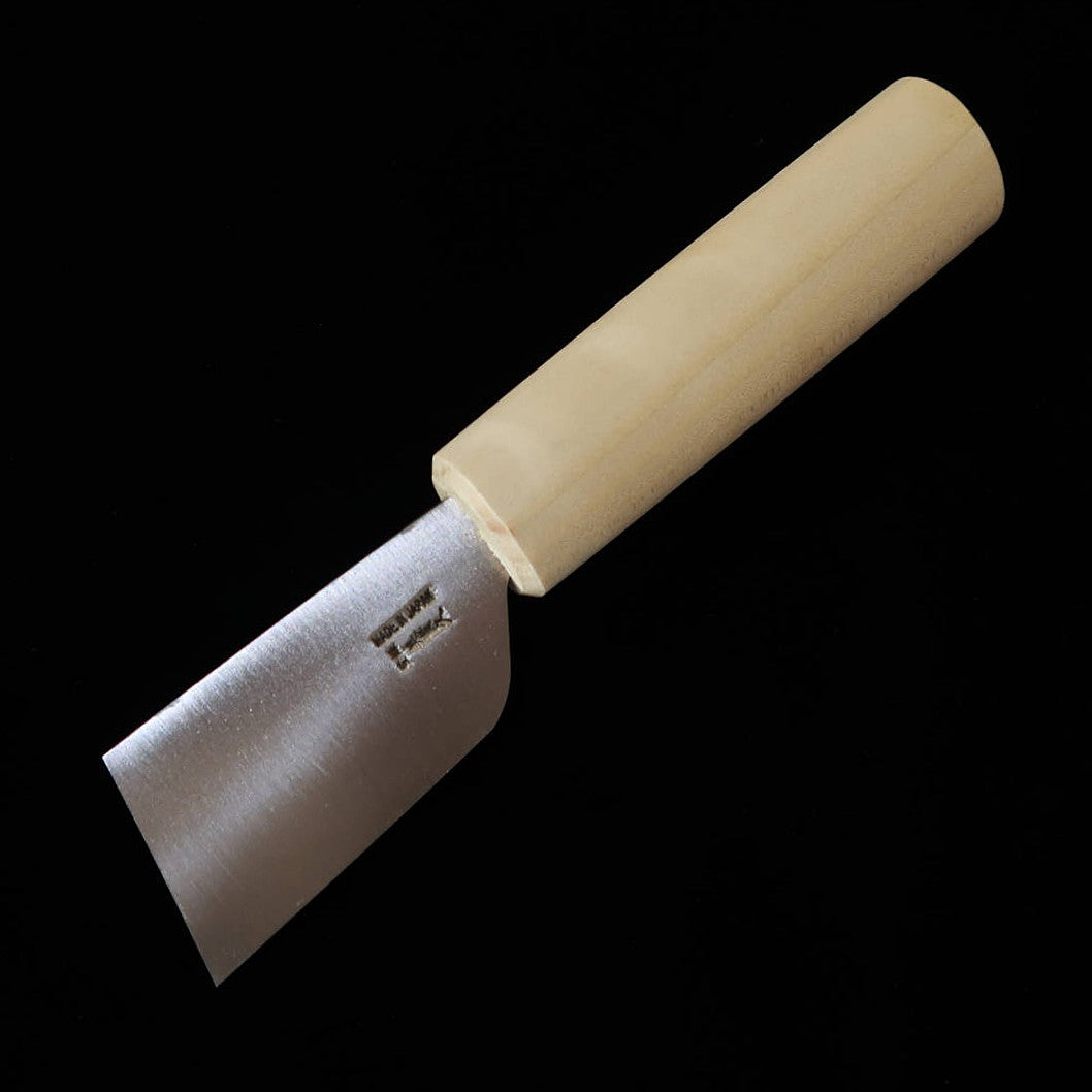 池内刃物 IKEUCHI 皮断包丁 青紙二号 美貴久作 磨き 斜刃 (36mm)