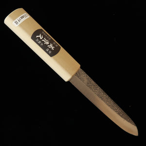 Ikeuchi Knives IKEUCHI Makiri Knife, Shirogami #2, Mikihisa Brand, Tsuchime Finish, Magnolia Handle (135/150mm)