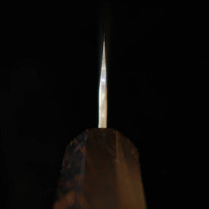 NIGARA Nito Hamono Tanrensho Petty SG2 pulido, acabado martillado, mango integral de ébano (150 mm)
