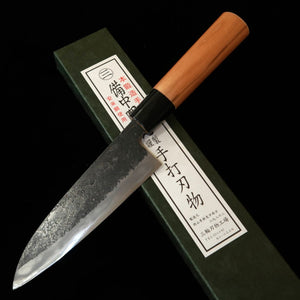 三輪刃物 MIWAHAMONO サバキ包丁 青紙1号ステンレス割込 桜柄 （150mm）