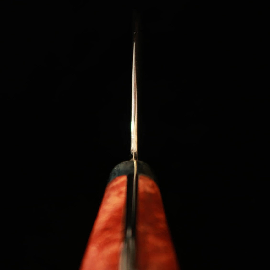 NIGARA Kiritsuke Nakiri SG2 Damascus Steel Knife with Dark Pattern, Rosewood Handle (180mm)