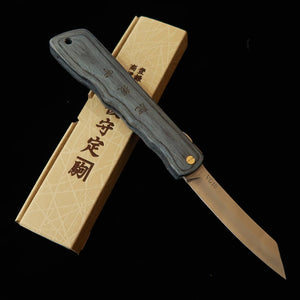 Nagao Kanekoma HIGONOKAMI 【serie Woody】 Higonokami VG-10 Sora (70 mm)