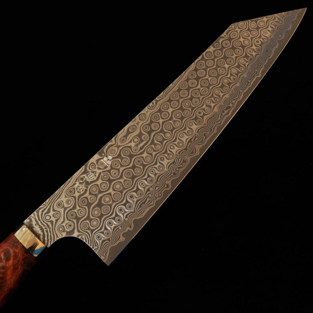 NIGARA SG2, Dark Pattern, Kiritsukei Gyuto, Rosewood Handle (240mm)