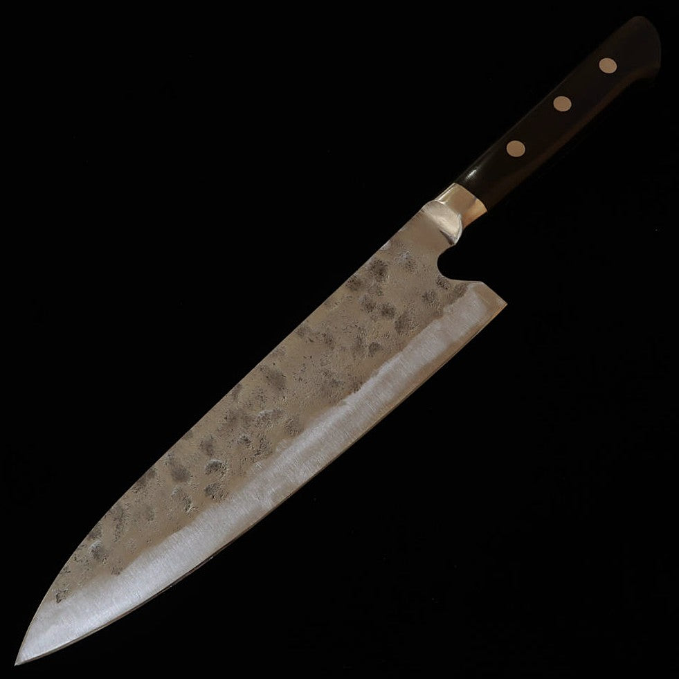 Teruyasu Fujiwara's legendary Shiragami No. 1 Gyuto knife with finger-cutting edge (195mm)